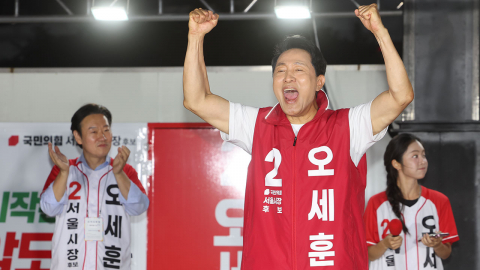  서울시장 국민의힘 오세훈 당선...정원오 승복 선언