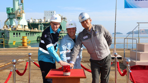 [기업] 삼성중공업, 해양 플랜트 '시더 FLNG' 진수...세계 최초 3기 동시 건조