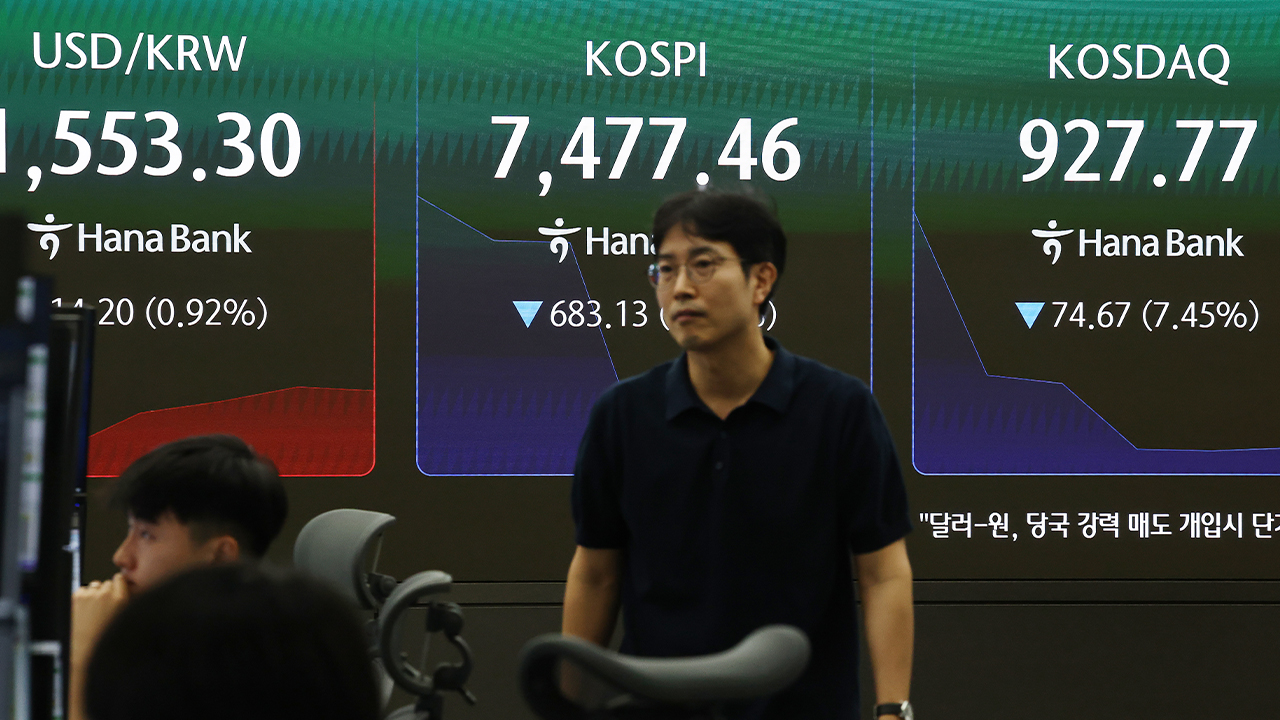 "미 금리 인상 공포"...아시아 증시 패닉, 코스피 8.3% 폭락