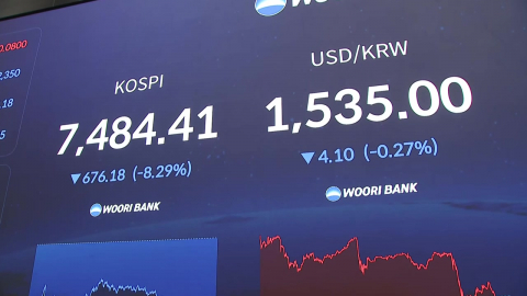 \'검은 월요일\'…미 증시 폭락·고환율에 코스피 급락