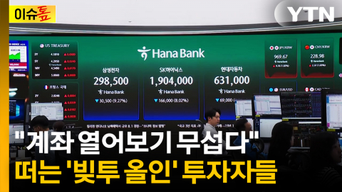증시급락에 찾아온 공포...떠는 '빚투·레버리지 올인' 투자자 [이슈톺]