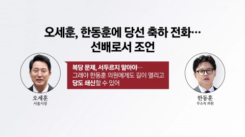 오세훈-한동훈 통화 "복당, 서두르지 말아야" [앵커리포트]