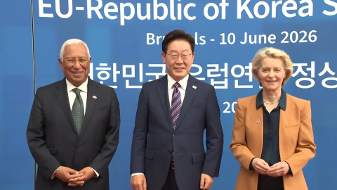 한·EU 정상 "러-북 간 불법적 군사협력 강력 규탄"
