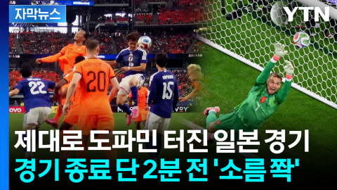 [자막뉴스] 후반 43분 '행운의 골'...일본, 네덜란드와 극적 무승부