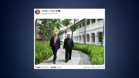 돌연 김정은 사진 올린 트럼프…이란 다음은 북한?