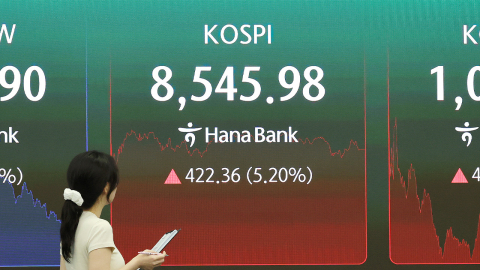 종전 합의에 코스피 8,500 안착…원·달러 환율 1,511원