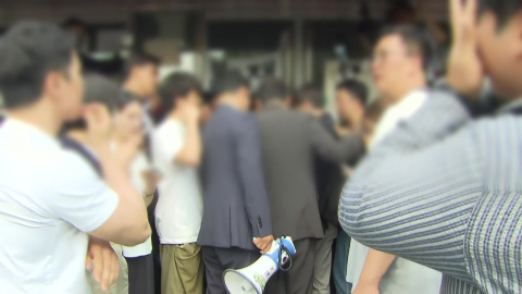 국힘 중재에도 체육단체 진입 저지…이 시각 개표소