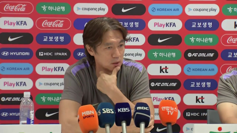 홍명보 감독 "최악의 시나리오...잘하려는 심리적 부담 심했다"