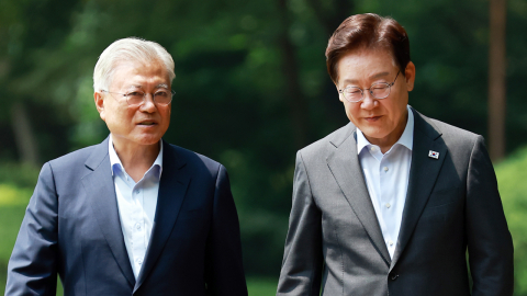 취임 이후 첫 단독 회동…"내부 단합" 한목소리