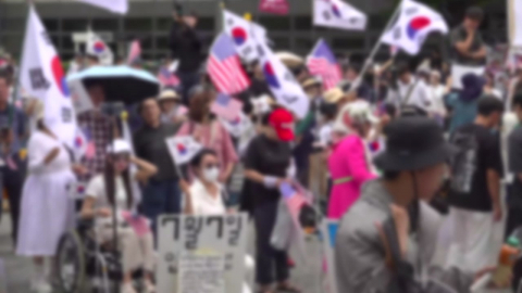  '잠실 개표소' 시위 참가자 대치...현장검증 이견