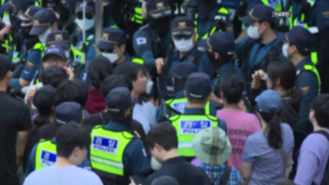 \'개표소 경찰 폭행\' 20대 2명 오늘 구속 갈림길