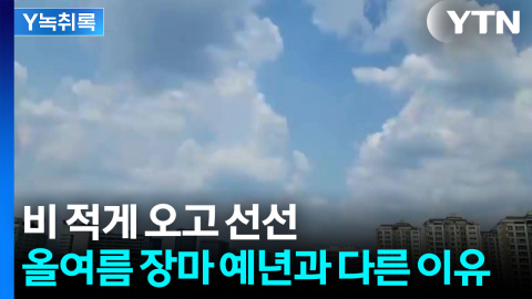 비 적게 오고 선선...올여름 장마, 예년과 다른 이유 [Y녹취록]
