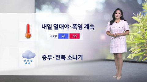 [날씨] 내일 열대야·폭염 계속 ...폭염 경보 지역 확대