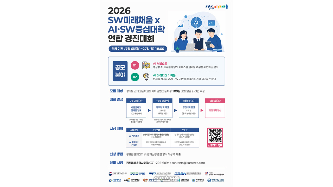 경과원, AI·SW중심대학 7개교와 미래 AI 인재 양성