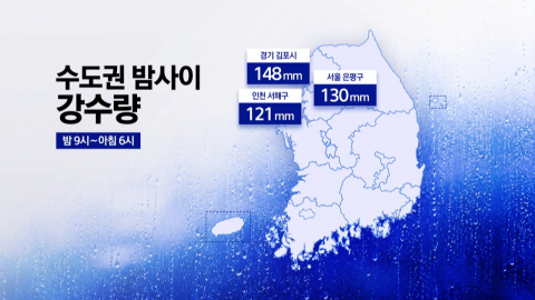 밤사이 수도권 물 폭탄…침수 피해 잇따라