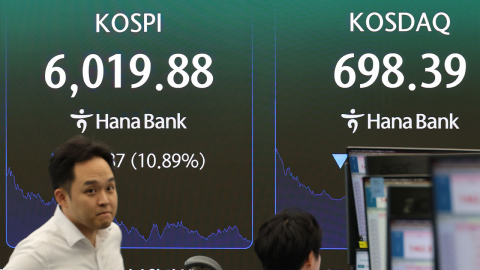 [속보] 코스피, 10.84% 내린 6,023.66에 장 마감