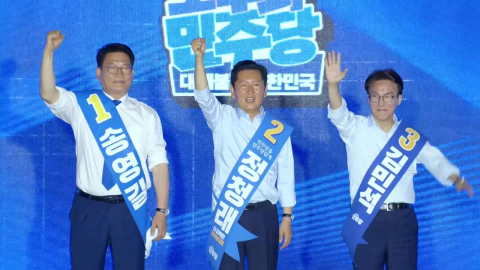 민주 전당대회 부울경 승리는 정청래…김민석에 2.8%p 앞서