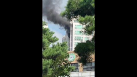 분당 백현동 아파트에서 불…"실외기 발화 추정"