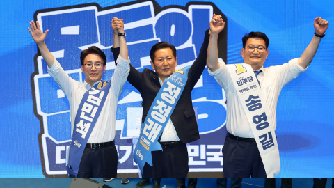민주 전당대회 제주 합동연설 종료…당권 주자들 메시지는? [현장영상+]