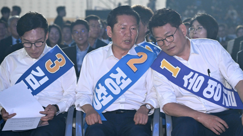  민주당 "전당대회 개표 지연...오후 6시 반쯤 발표"