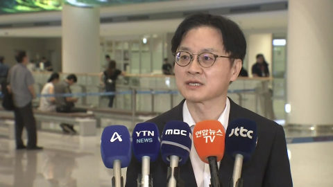 투자·관세 압박 속 트럼프 핵심 만난 김정관 귀국…"상당한 진전"