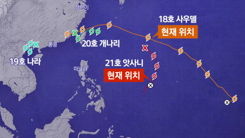 [날씨] 서울 폭염경보·남부 37℃…태풍 4개 '동시다발'