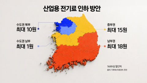 "호남 반도체 수혜"…산업용 전기료 지역별 차등 적용