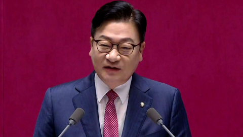 정점식, 교섭단체 대표연설…"정부, 여전히 눈 감고 귀 막고 마이웨이" [현장영상+]