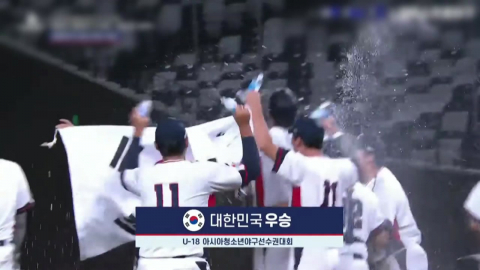 U-18 야구 대표팀, 일본 꺾고 우승...하현승 7이닝 무실점