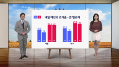 [날씨] 내일 예년의 초가을...큰 일교차