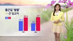 [날씨] 출근길 쌀쌀, 중부 일부 내륙 안개...큰 일교차 유의