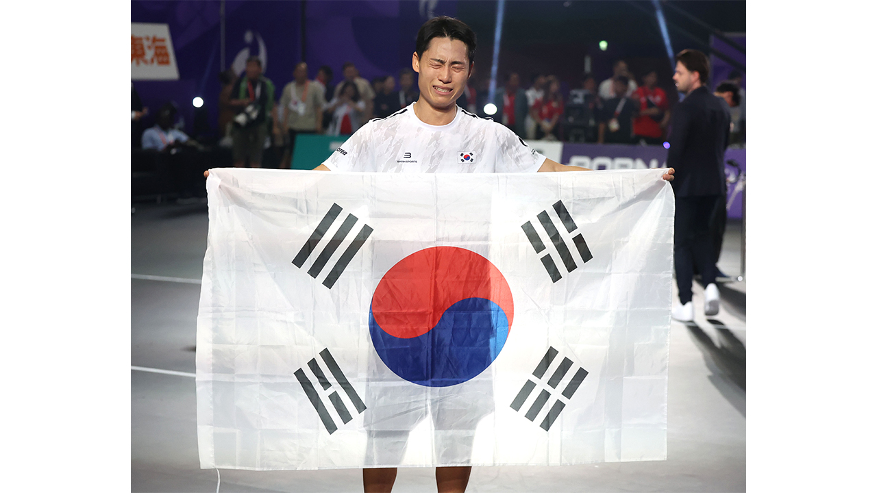 테크볼 이준석, 남자단식 금메달...한국 3번째 '금'