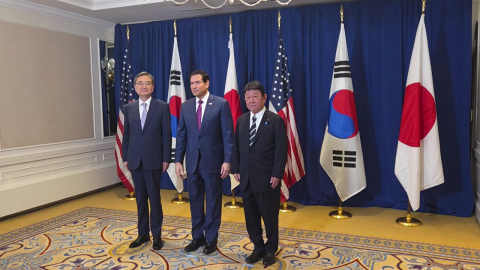 한미일 "북한에 대화 촉구"…호르무즈 문제도 논의