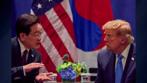 한미 정상, 유엔서 회담…"한반도 평화 긴밀 소통"