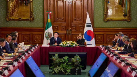 이 대통령, 한-멕시코 기업인 간담회...최태원·구광모 등 참석