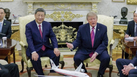 시진핑, 무역·타이완 문제 쓴소리…CCTV 일부 도착 화면 삭제