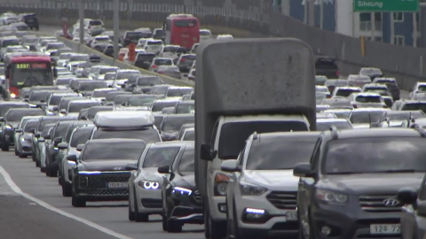 서울행 이동시간 조금씩 줄어…주요구간 정체는 여전