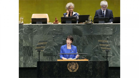 "일 군국주의 길" 러 연설에 일 정부 "사실과 달라"