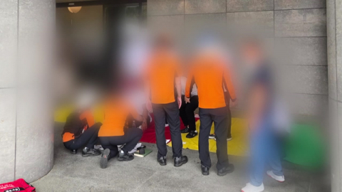 제주 호텔서 소독제…구토와 두통 50여 명 병원 이송