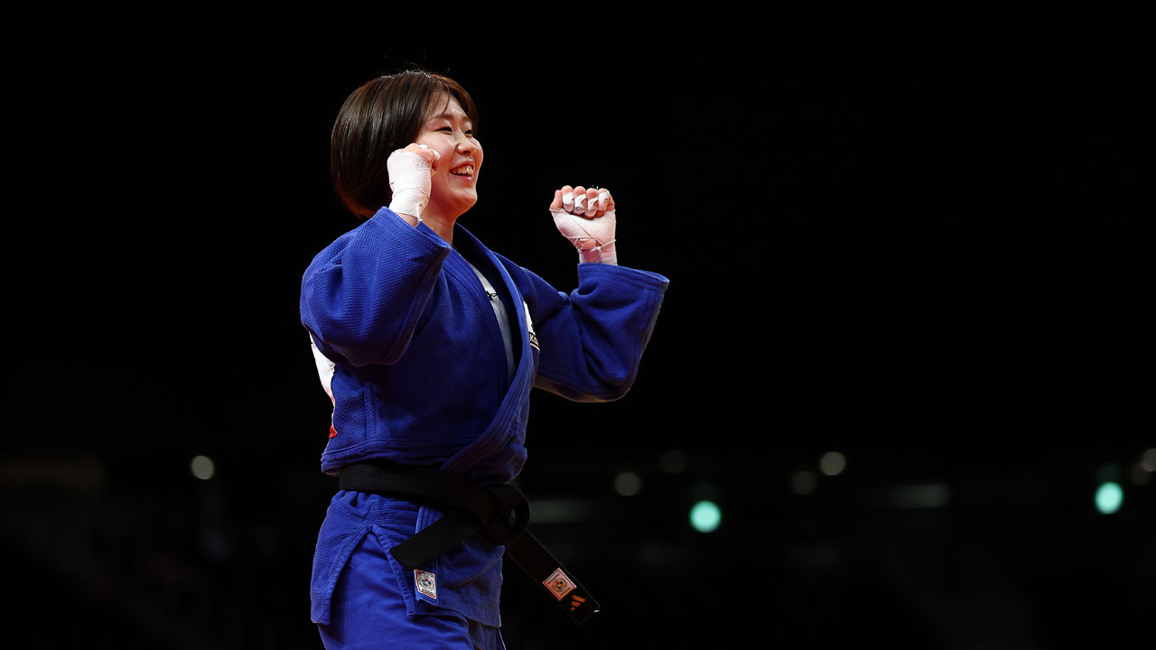'여자 유도 간판' 허미미, 여자 57kg 금메달