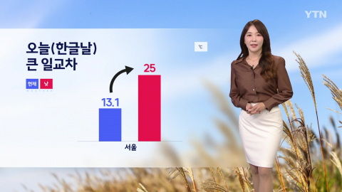 [날씨] 한글날 큰 일교차에 유의… 내일부턴 비 소식