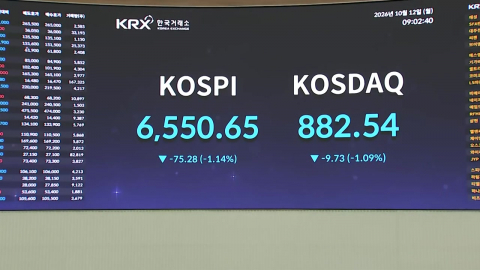 6,600대로 떨어진 코스피…오늘 증시는?