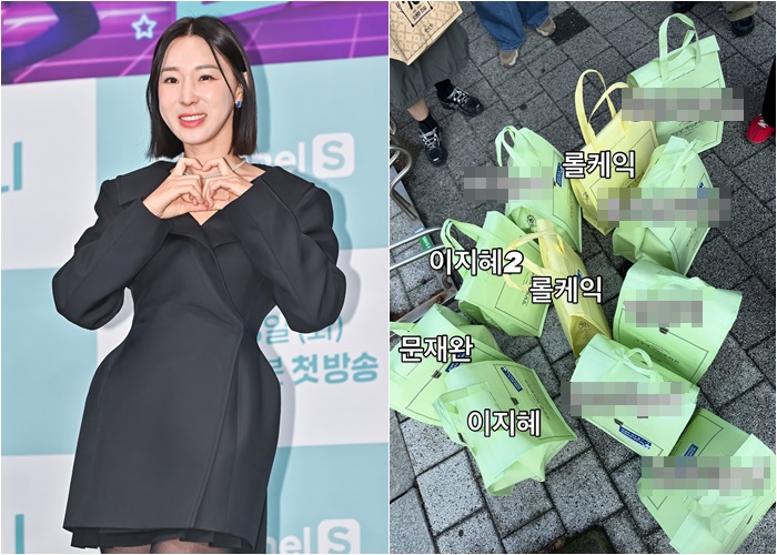 이지혜, '빵 싹쓸이' 논란 해명…"스태프들 몫 결제한 것"