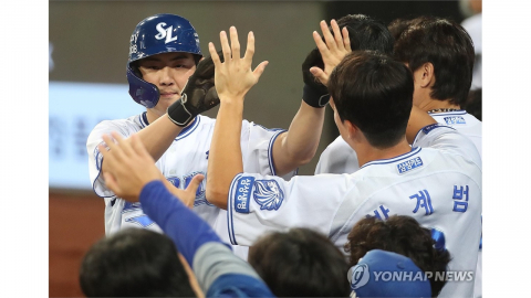 프로야구 삼성 구자욱, 재검진 결과 허벅지 호전...훈련 재개