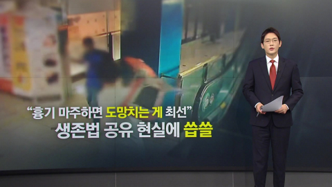 '흉기 난동 예방법'도 주목..."도망치기·의자 활용하기" [앵커리포트]