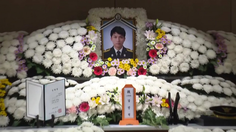 고 김진석 소방위 영결식…무거운 분위기 속 침묵