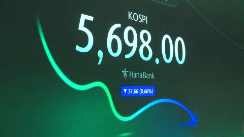 코스피·코스닥 2% 하락…5,600선도 위태