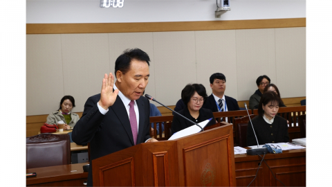 염동열 강원관광재단 후보자 인사청문회...보은 인사·전문성 공방