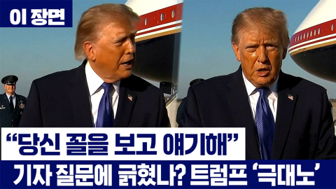 "당신 꼴을 보고 얘기해"…기자 질문에 트럼프 극대노한 이유 [이 장면] 