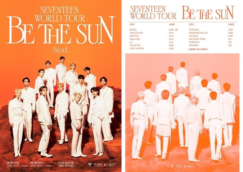 [음악]세븐틴, 월드투어 ‘BE THE SUN’ 개최…서울→북미 12개 도시 YTN